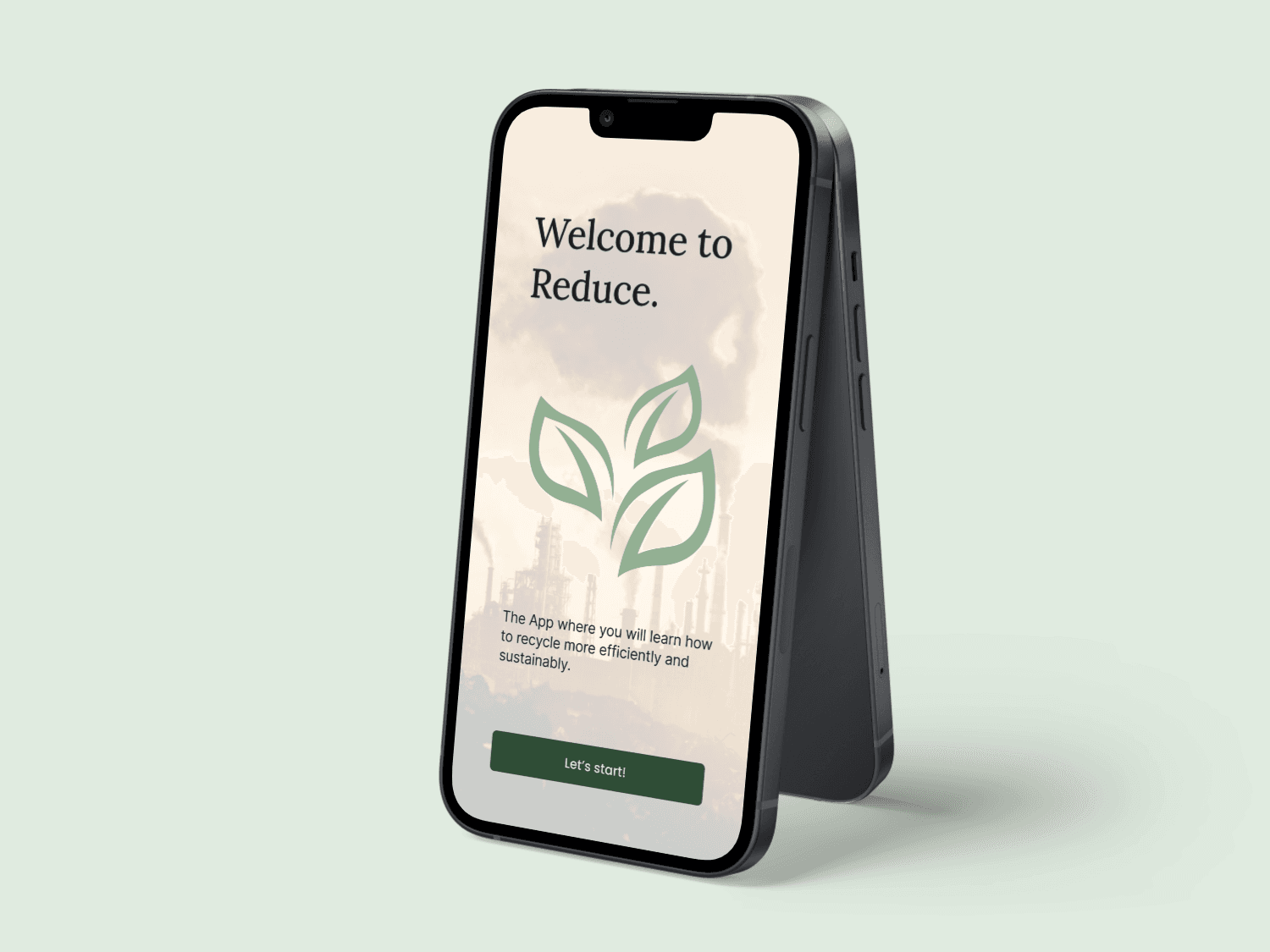 Mock up of Reduce App